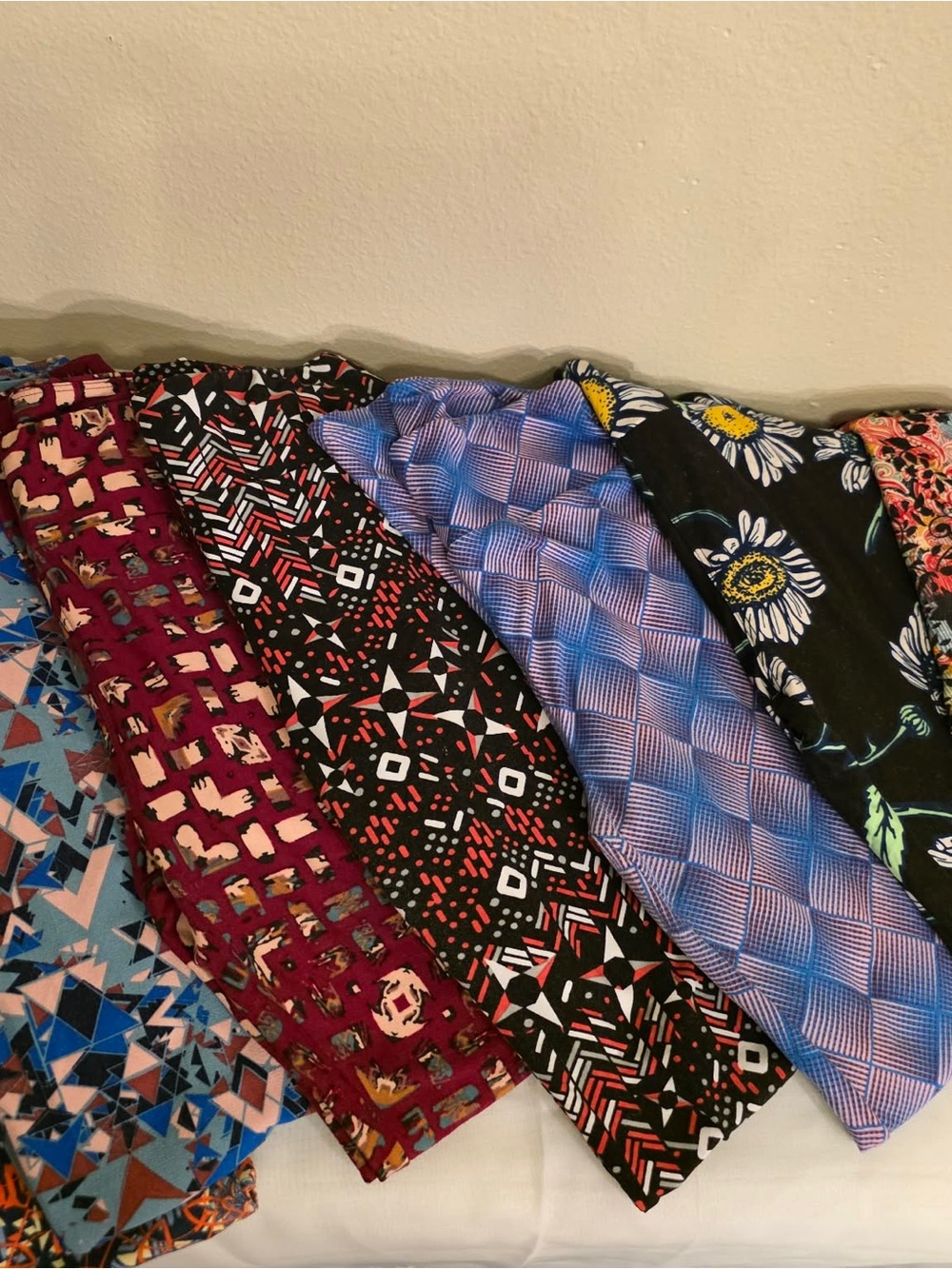 LuLaRoe Mixed Floral & Abstract Knit Tops in Black, Gray, Cream